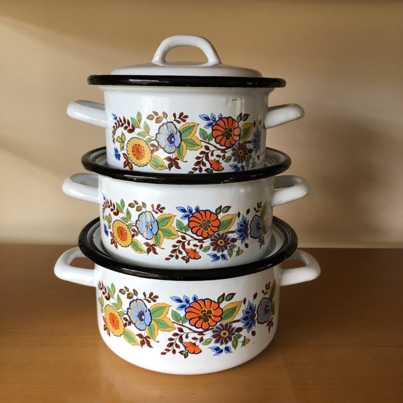 Emaille pannenset