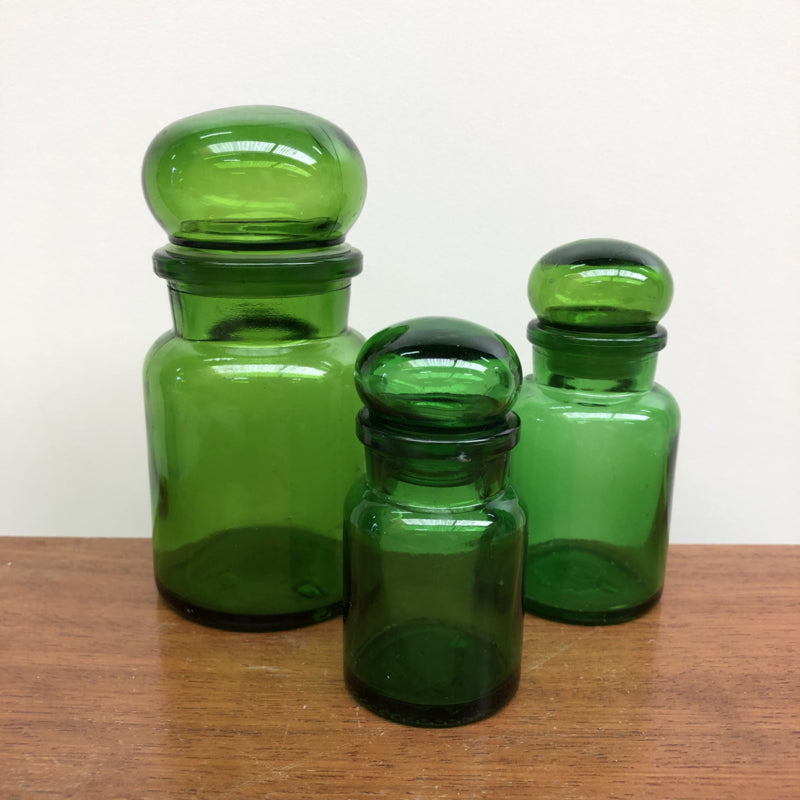 3 groene apothekerspotten