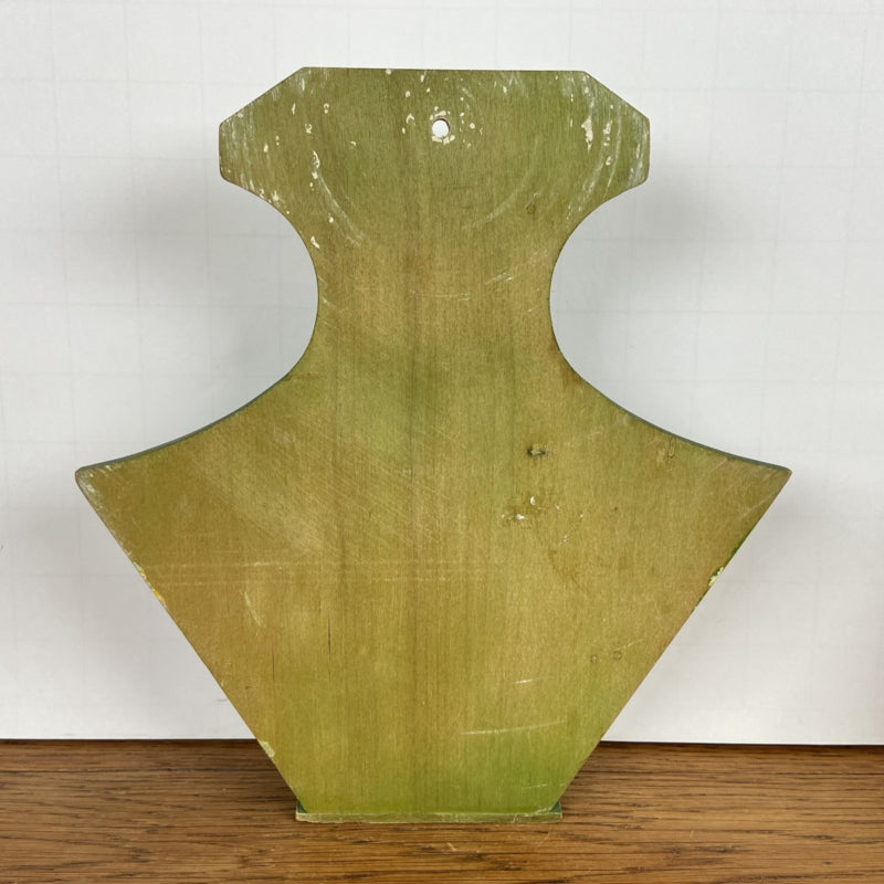 Houten groene koffiefilter houder