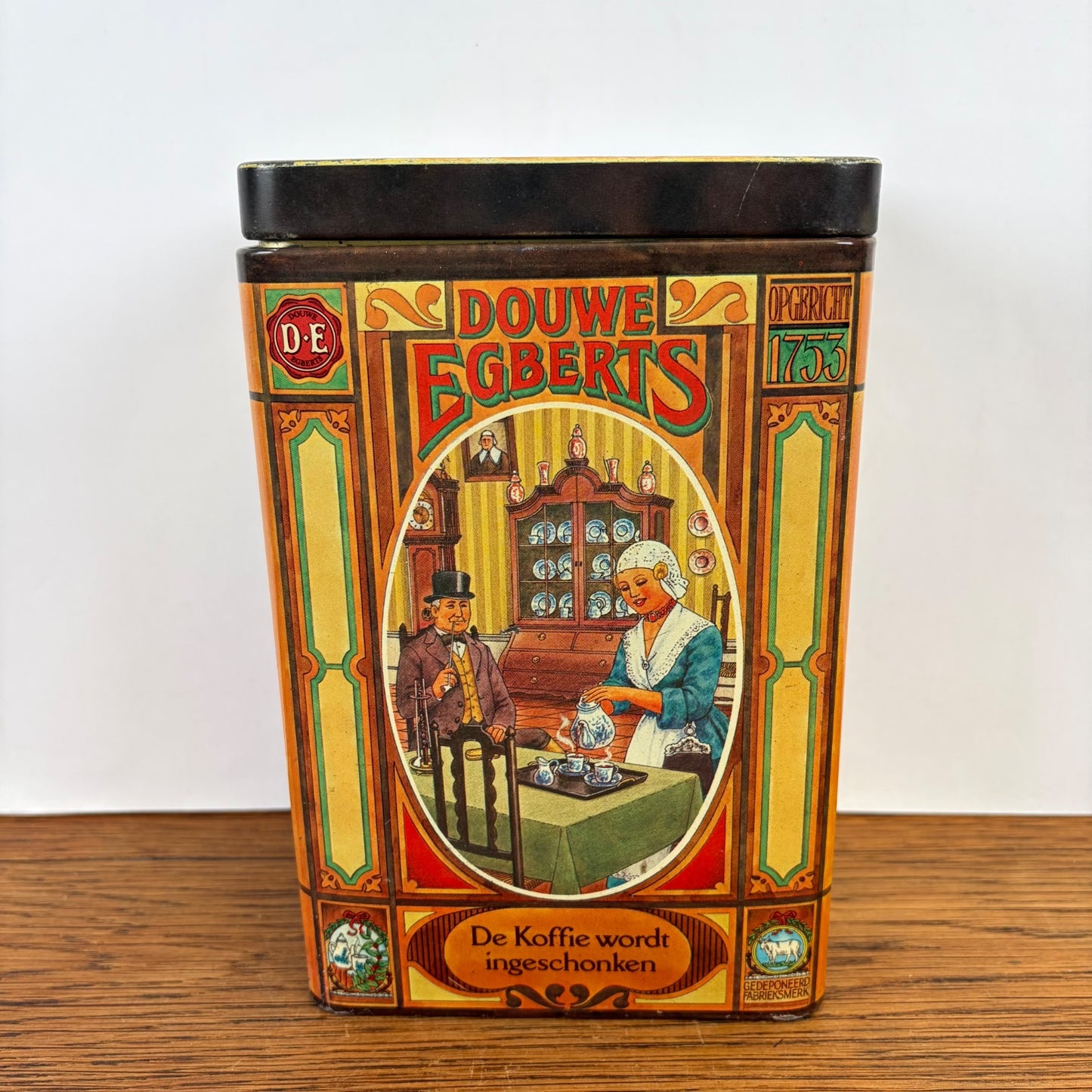 Vintage Douwe Egberts koffieblik