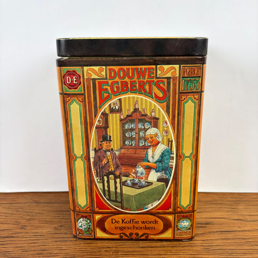 Vintage Douwe Egberts koffieblik