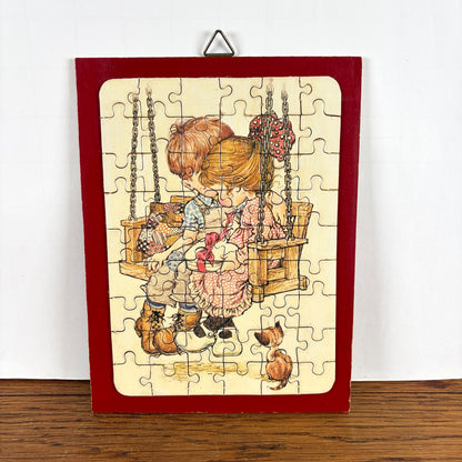 Vintage Sarah Kay puzzel muurhanger