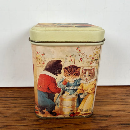 Vintage blikje katten