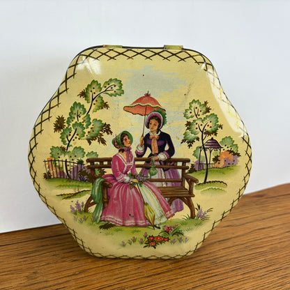 Vintage blik twee dames in park