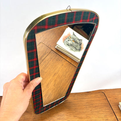 Vintage wandspiegel tartan