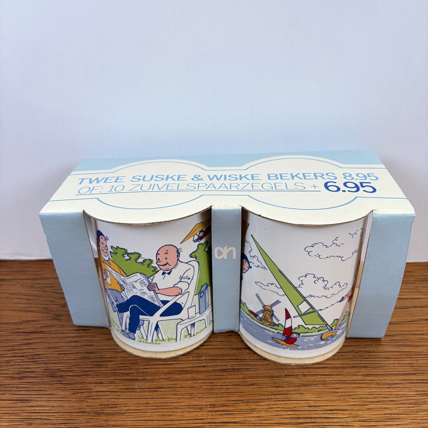 Vintage Suske en Wiske mokken Albert Heijn 1992