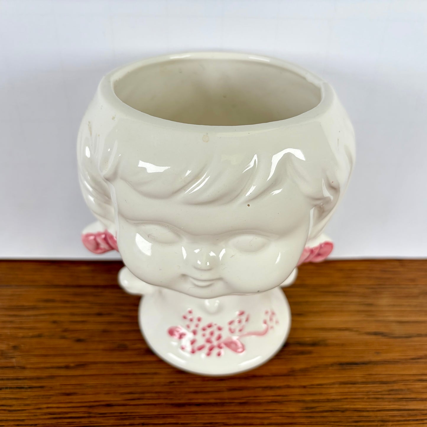 Bloempot meisjes hoofd