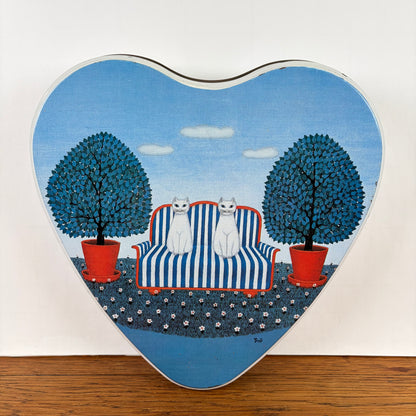 Groot vintage hart blik