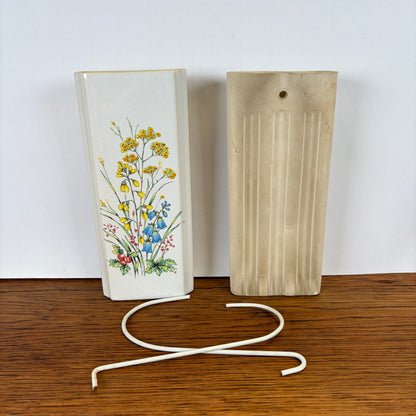 2 vintage radiatorbakjes bloemen