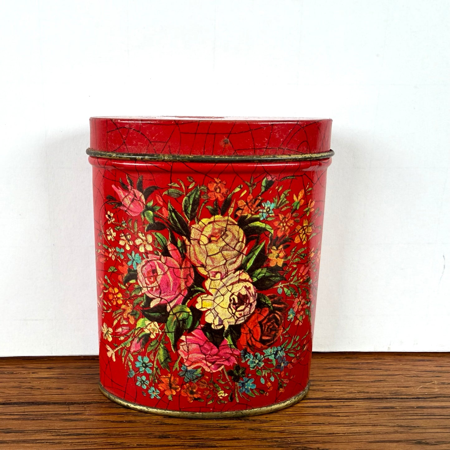 Mini rood blikje thee