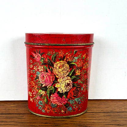 Mini rood blikje thee