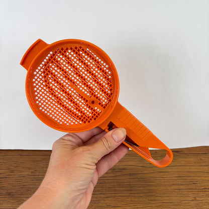 Vintage Tupperware handzeef oranje