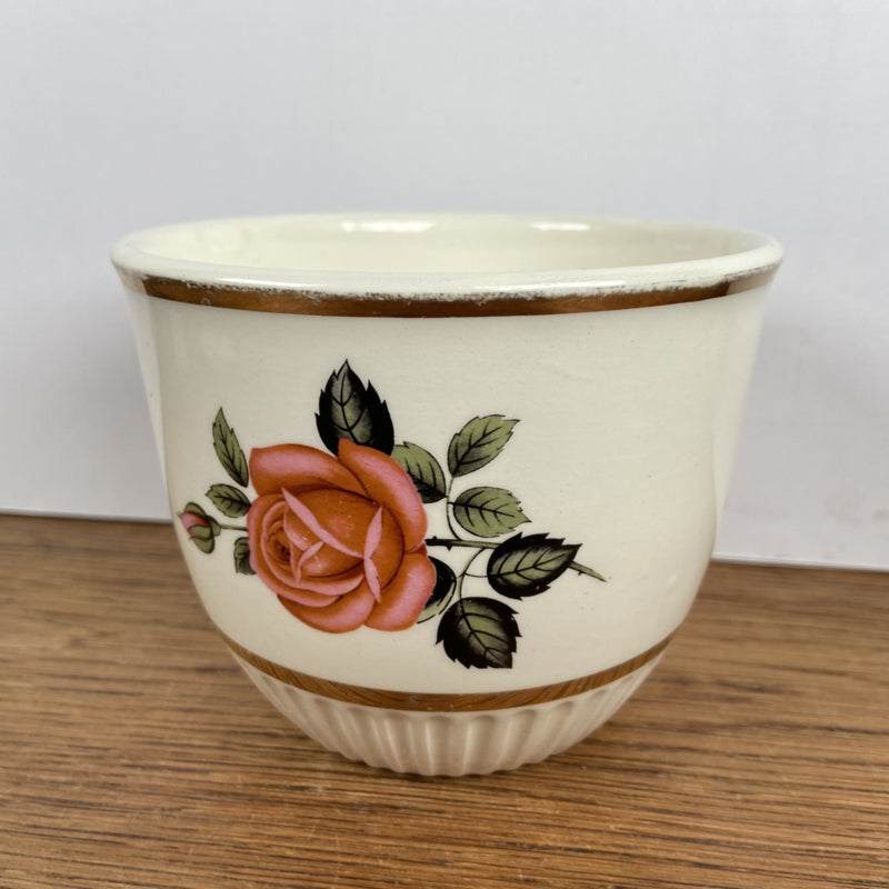 Vintage bloempot Roos