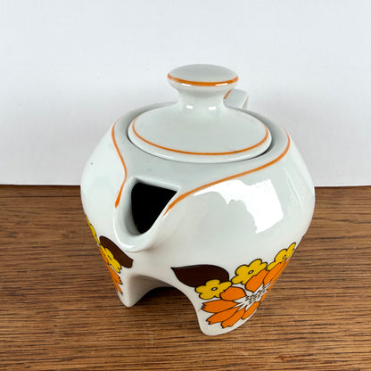 Vintage theepotje bloemen