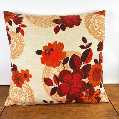 Vintage bloemen kussen