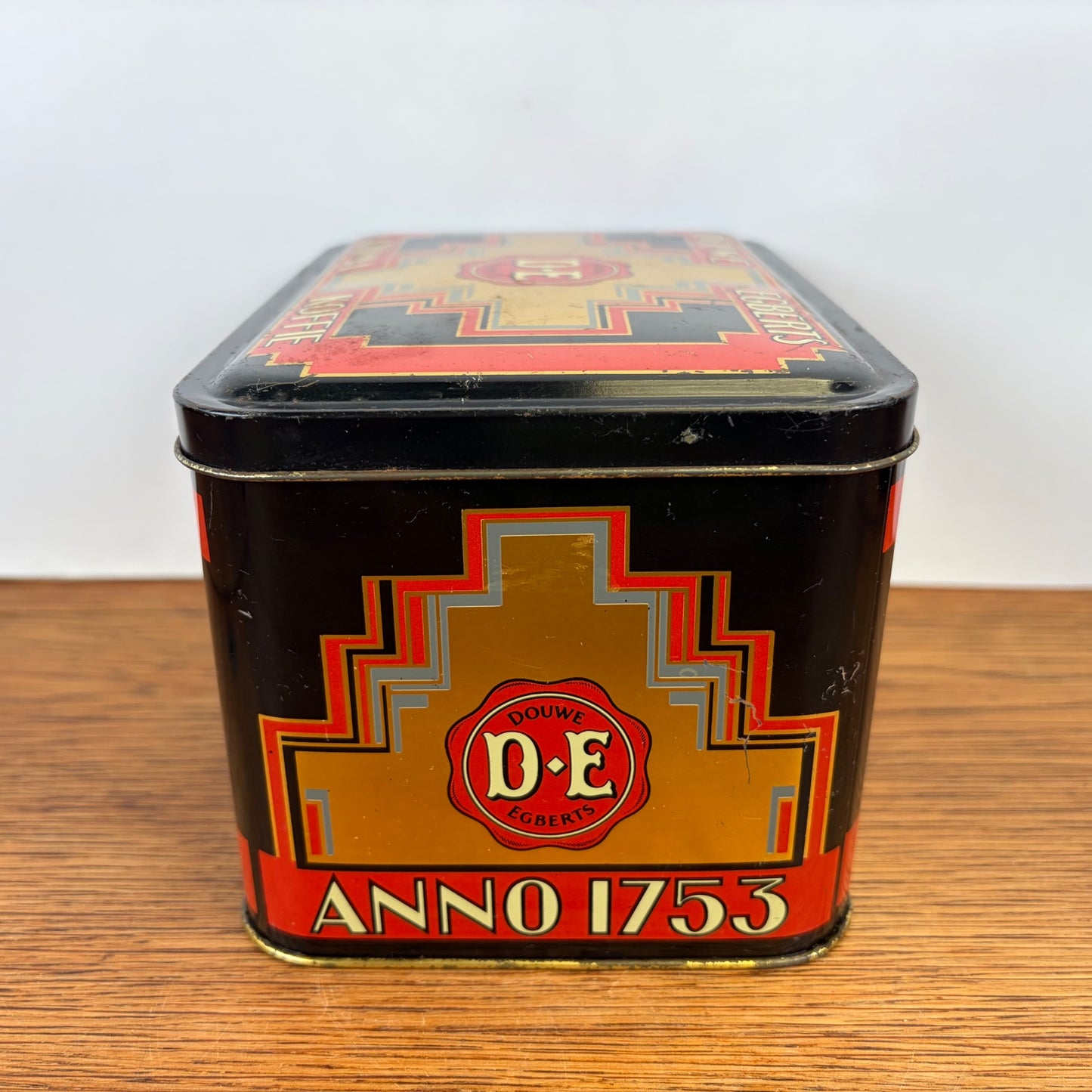 Vintage Douwe Egberts zegelblik