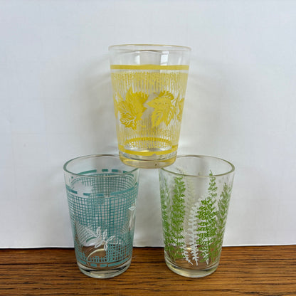 3 vintage glaasjes klein
