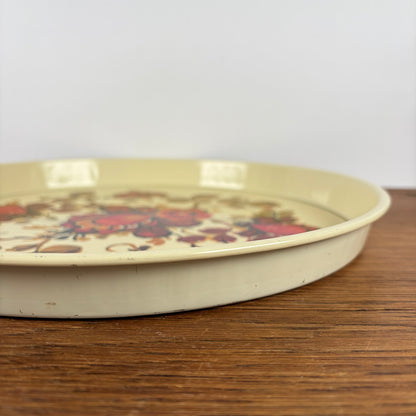 Vintage dienblad bloemen