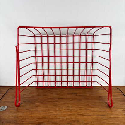 Vintage draadmandje rood