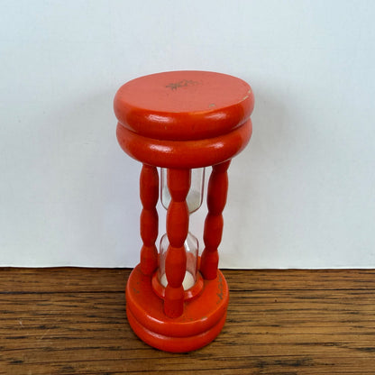 Vintage houten oranje zandloper