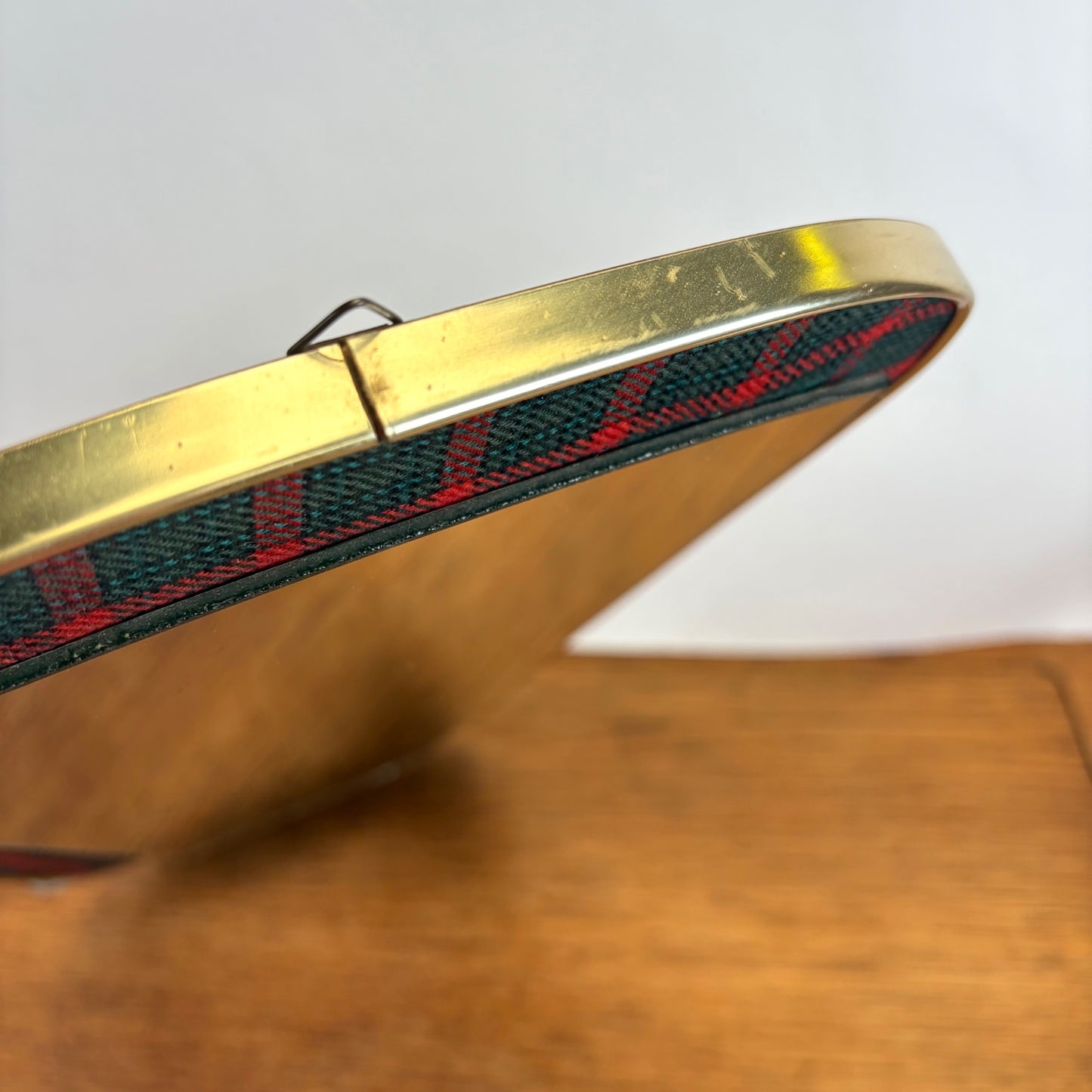 Vintage wandspiegel tartan