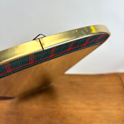 Vintage wandspiegel tartan