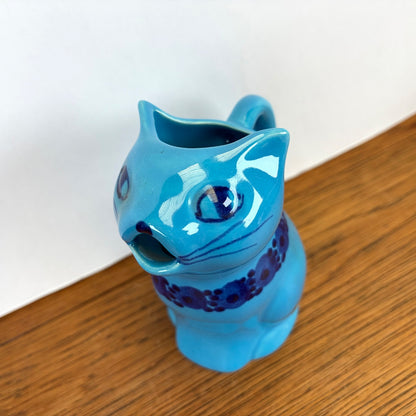 Vintage Guldkroken Hjo Sweden roomkannetje kat