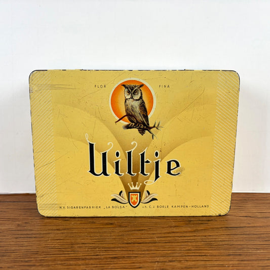Vintage sigarenblik Uiltje