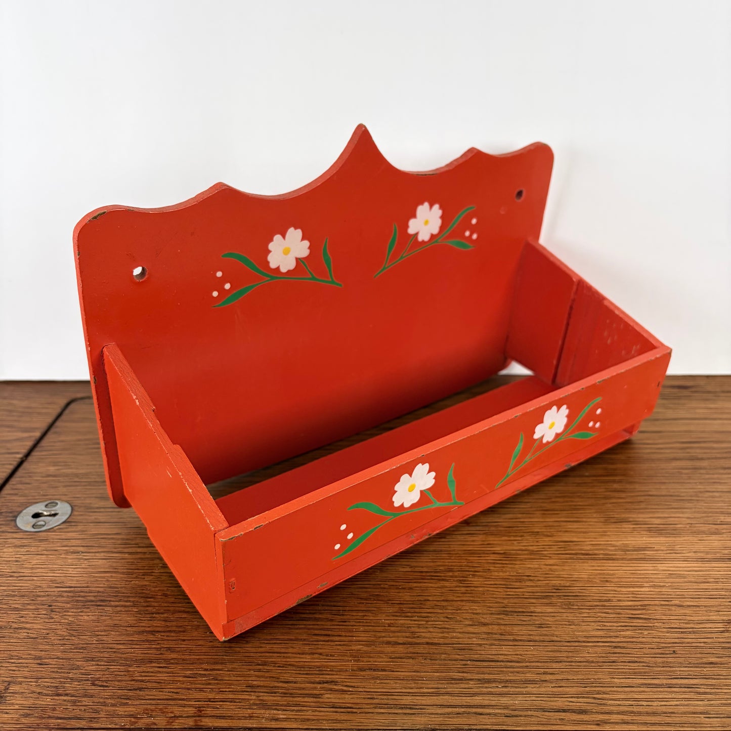 Vintage houten kruidenrekje