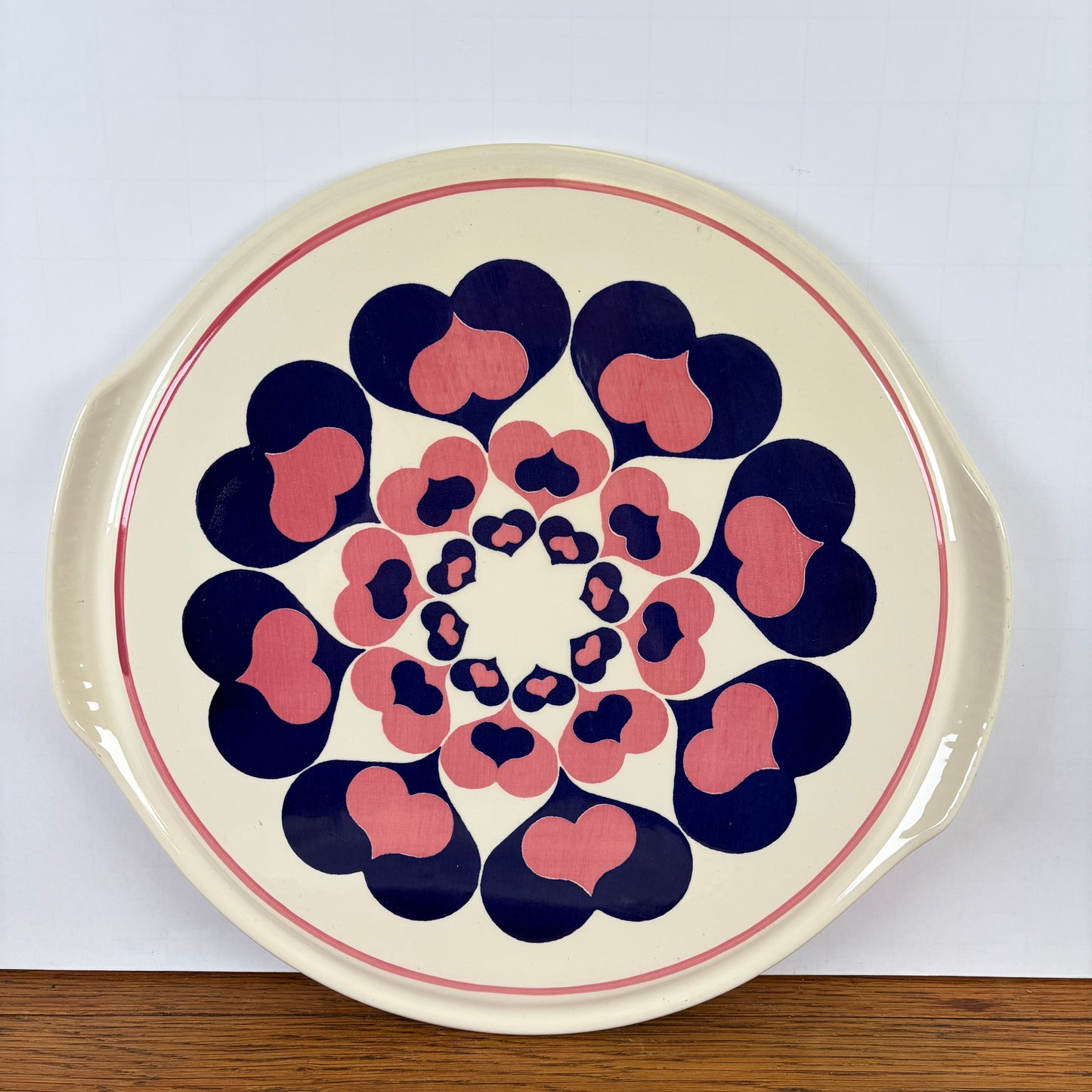 Vintage taartschaal hartjes