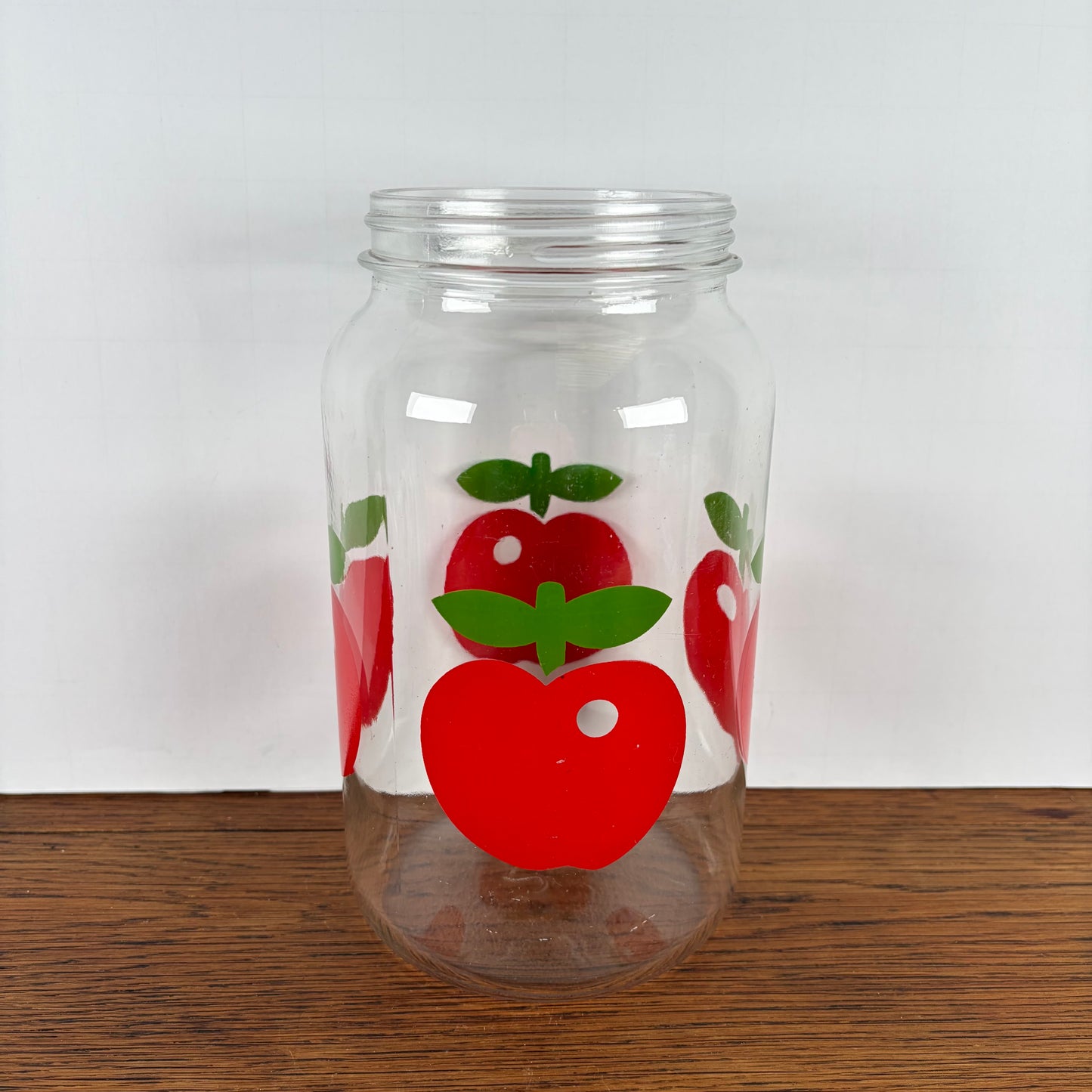 Vintage glazen appelpot