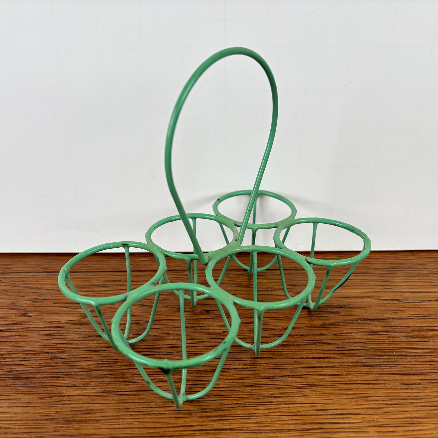 Vintage eierrekje groen
