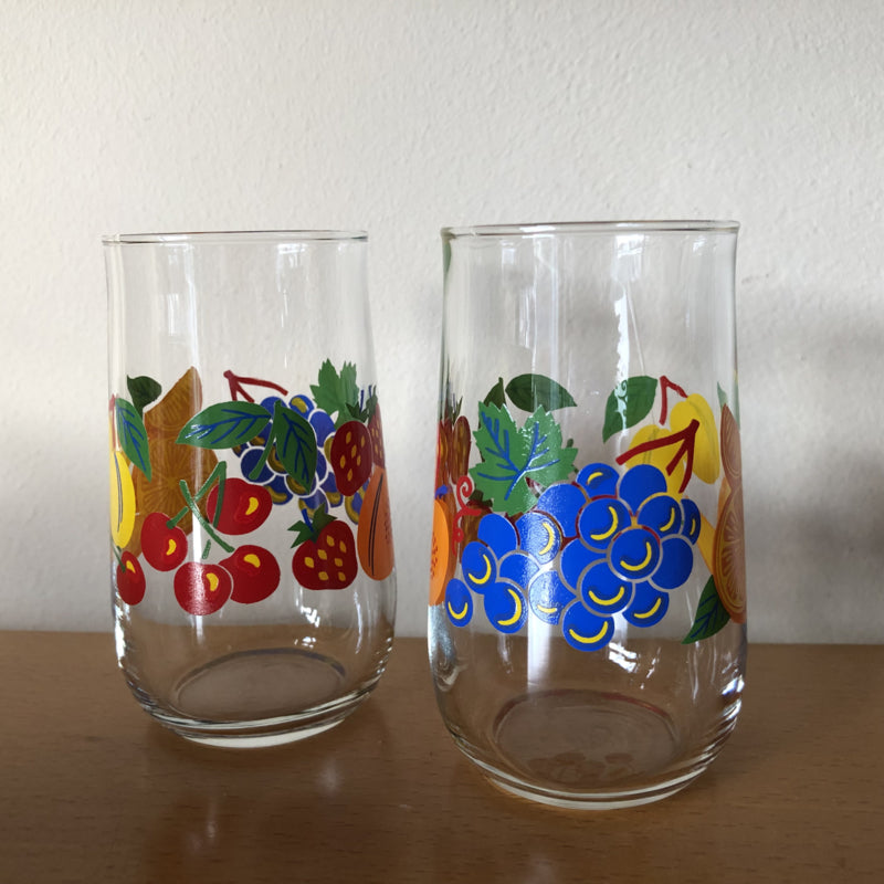 Vintage fruitglaasjes