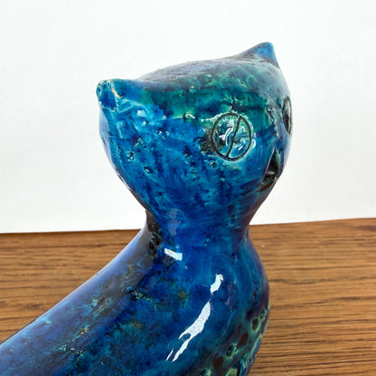 Vintage Bitossi kat blauw