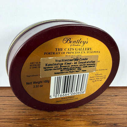 Vintage blikje Bentley's katten
