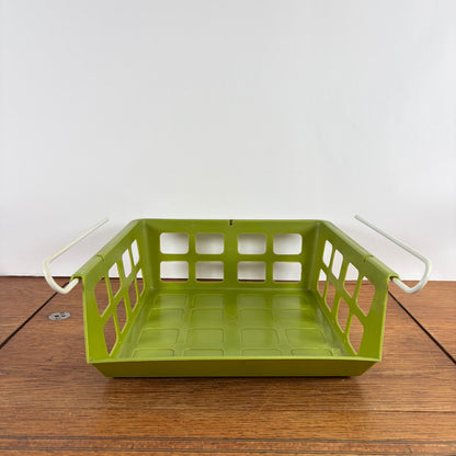 Vintage groen plastic hangmandje kast jaren 70