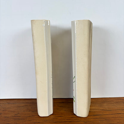 2 vintage radiatorbakjes bloemen