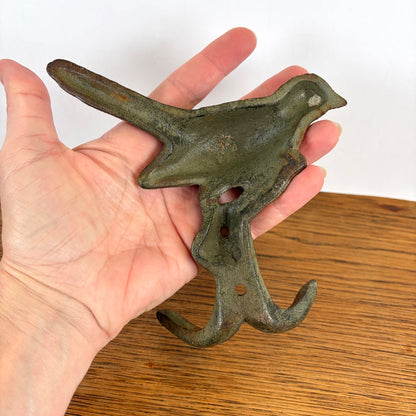 Gietijzeren wandhaak vogel