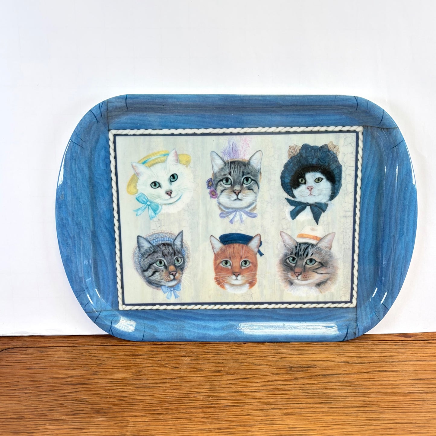 Vintage dienblad katten Wilscombe