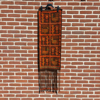 Vintage wollen wandkleed
