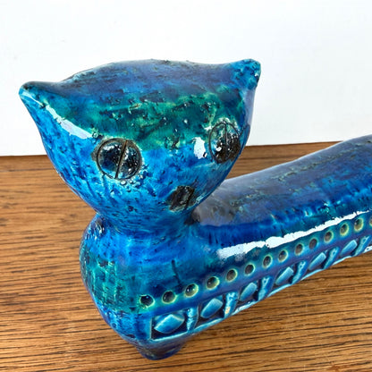 Vintage Bitossi kat blauw