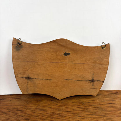 Vintage houten lepelrekje met molen