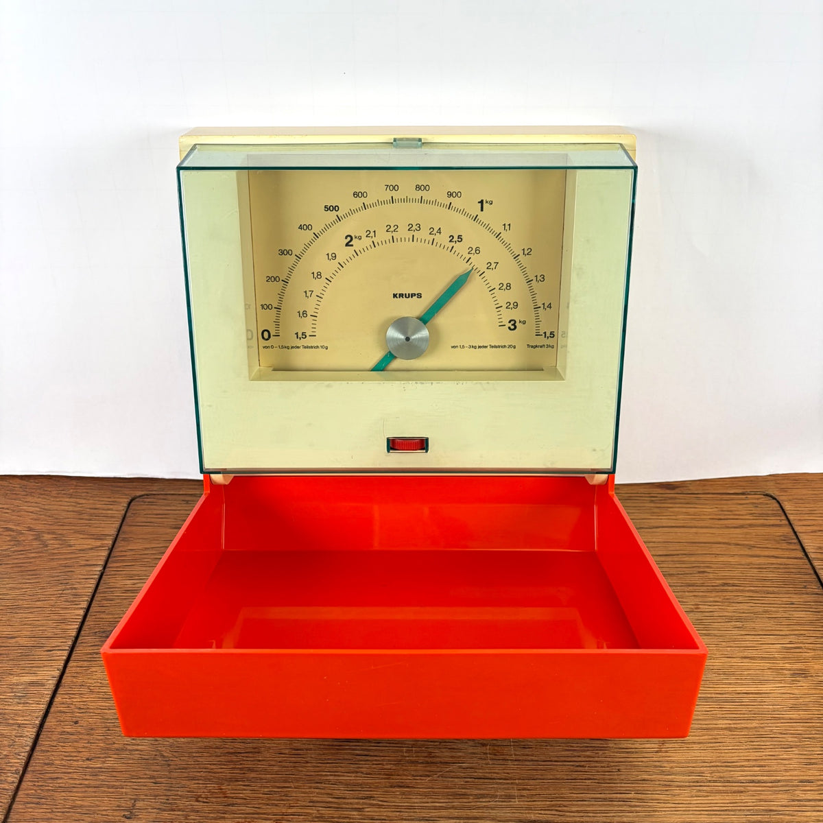 Vintage Krups keukenweegschaal oranje