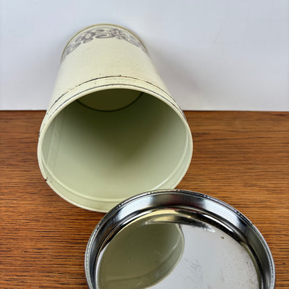 Vintage Brabantia beschuitbus creme bruin