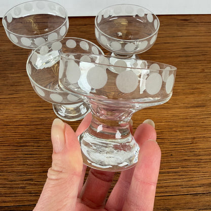Vintage likeur glaasjes Ingrid Glass