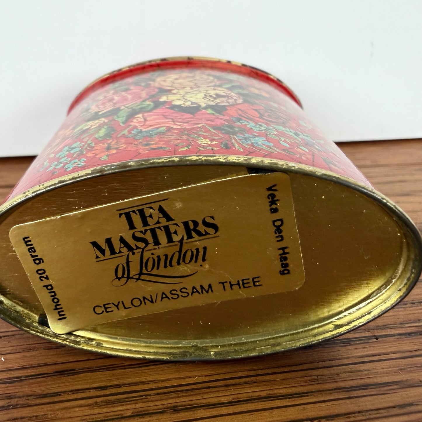 Mini rood blikje thee