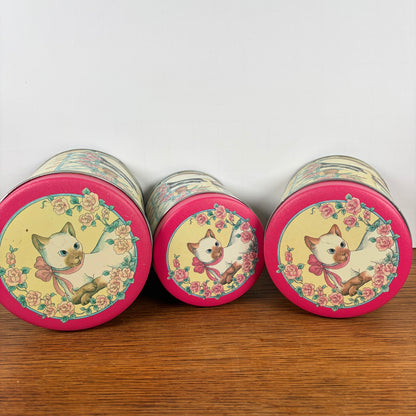 Voorraad bussen katten piano