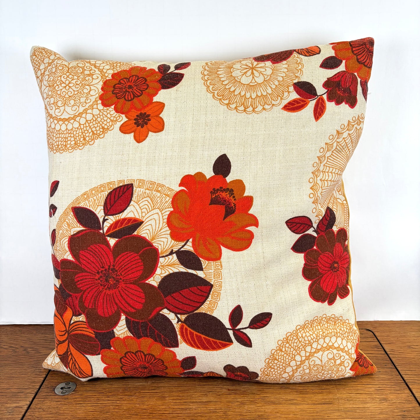 Vintage bloemen kussen