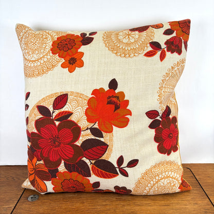 Vintage bloemen kussen