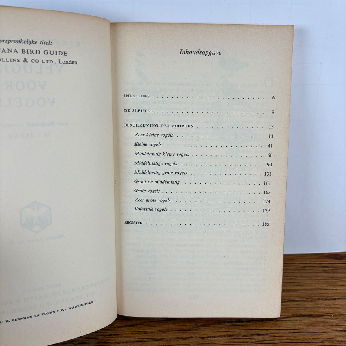 Vintage veldgids voor vogels Phoenix Pockets